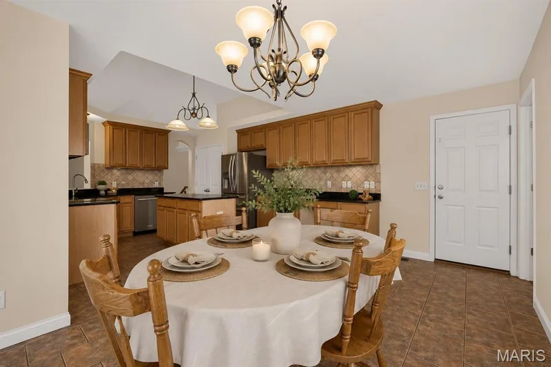 Virtually staged kitchen and/breakfast room. — 4216 Broken Rock Drive, Wentzville, MO 63385