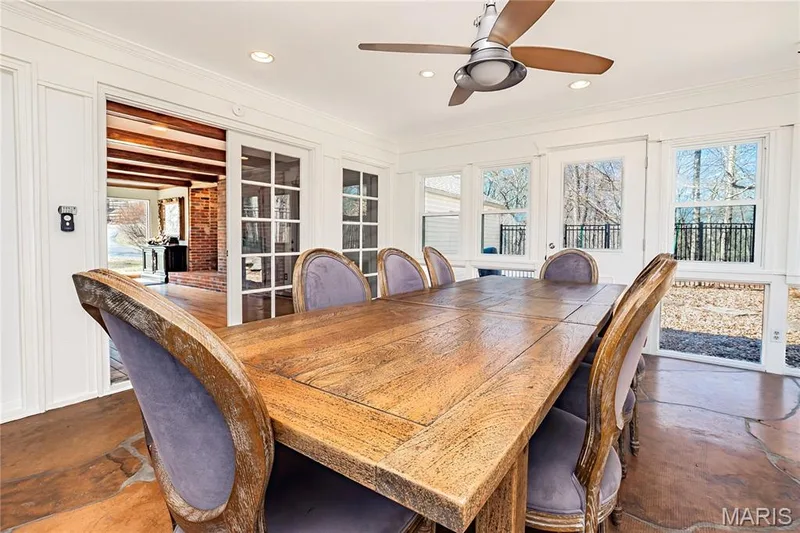 Another view that shows the windows and ceiling fan. — 4600 Cliff Forest Drive, Wildwood, MO 63069