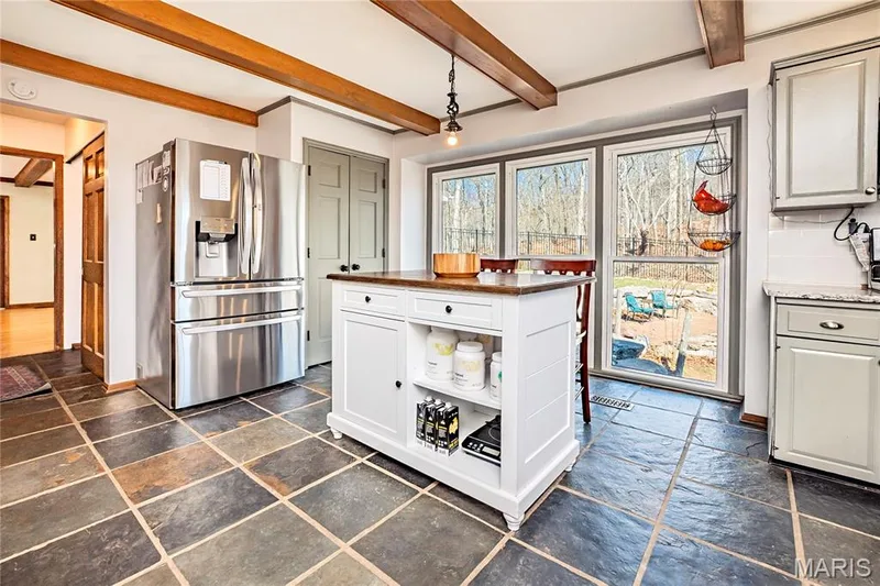 Stainless appliances, the center island is on wheels and can be moved. — 4600 Cliff Forest Drive, Wildwood, MO 63069