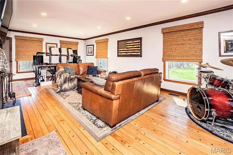 Lovely Wood Flooring and lots ow windows with custom treatments. — 4600 Cliff Forest Drive, Wildwood, MO 63069