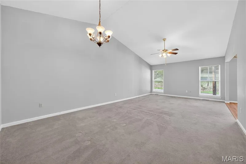 Vaulted Great Room with Full View Windows! — 12 Shimmering Lake Court, St Charles, MO 63301