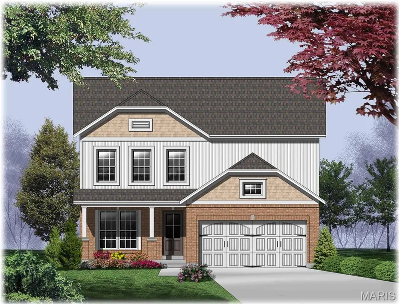 Elevation 4 - shown with upgraded garage — 0 Ashton @ Harvest, O'Fallon, MO 63385