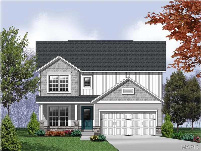 Elevation 5 - shown with upgraded garage — 0 Ashton @ Harvest, O'Fallon, MO 63385