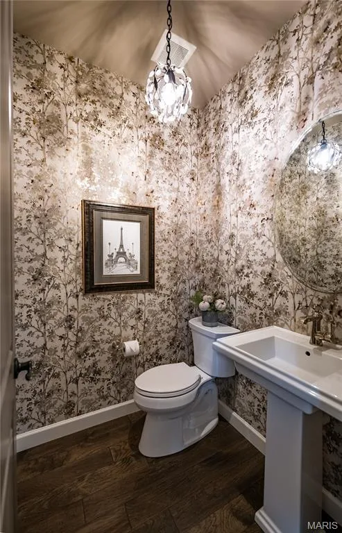 Entry foyer half bath — 150 Delcreek Estates Drive, Foristell, MO 63348