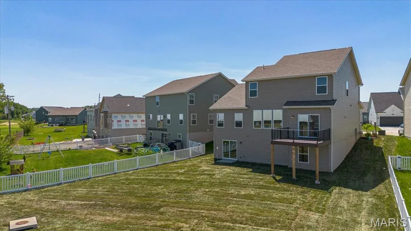 View of deck from the backyard — 30 River Wind Drive, St Charles, MO 63301