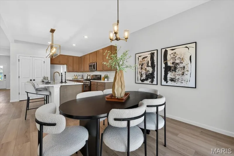 Breakfast area with a view of the Kitchn — 30 River Wind Drive, St Charles, MO 63301
