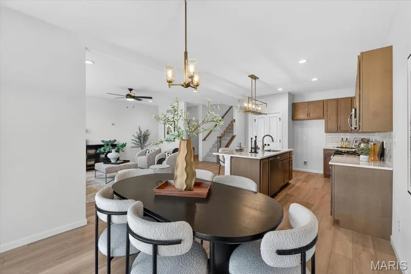 Breakfast area with a view of the Kitchn — 30 River Wind Drive, St Charles, MO 63301