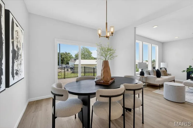 Breakfast area with a view of the Kitchn — 30 River Wind Drive, St Charles, MO 63301