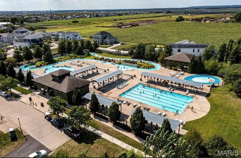 Aerial view of one of the pools . — 3245 Domain Street, St Charles, MO 63301