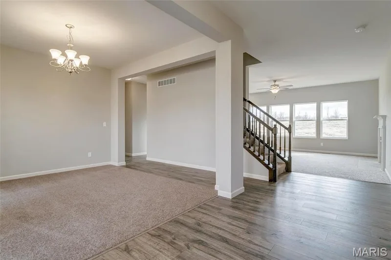 Entry foyer with dining room/flex room — 0 Sheridan @ Harvest, O'Fallon, MO 63385