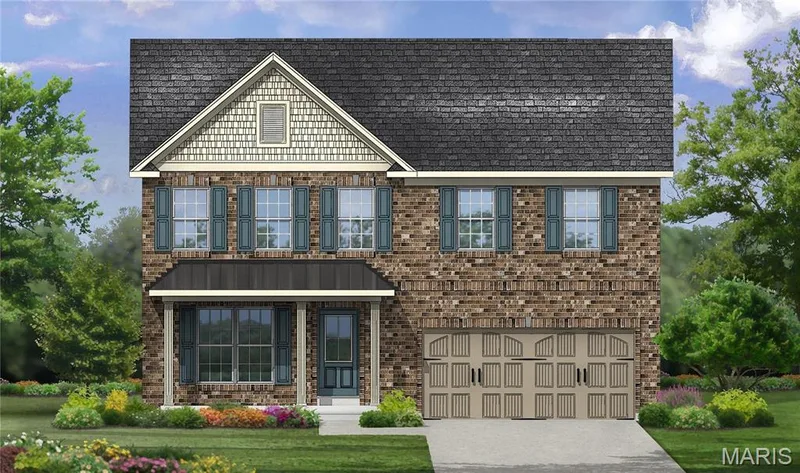 Elevation 2 - shown with upgraded garage doors — 0 Stamford @ Harvest, O'Fallon, MO 63385