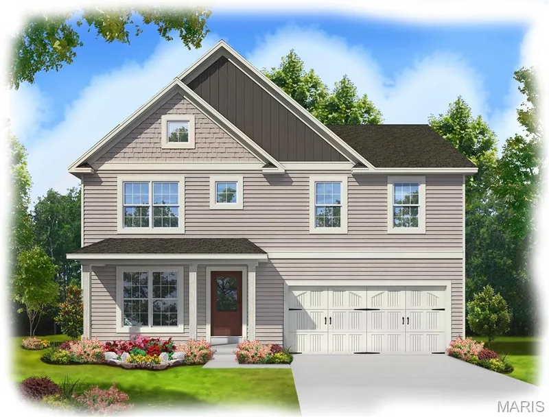 Elevation 4 - shown with upgraded garage doors — 0 Stamford @ Harvest, O'Fallon, MO 63385