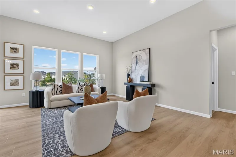 View of the Great room with window wall. — 106 River Wind Drive, St Charles, MO 63301