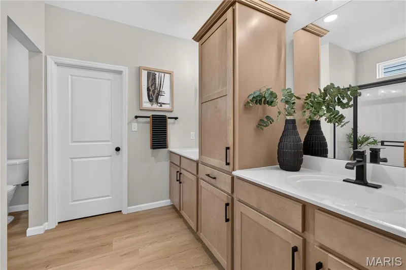 View of Primary bathroom and walk-in closet. — 106 River Wind Drive, St Charles, MO 63301