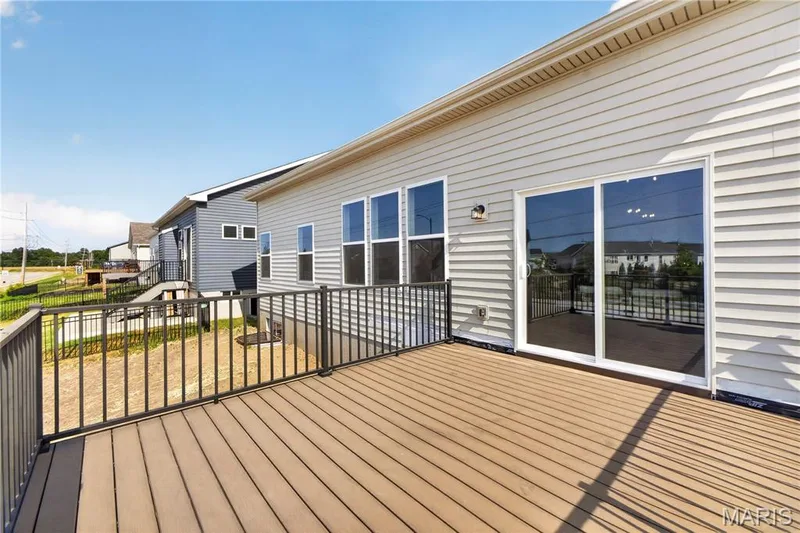 View of 14x14 composite deck. — 106 River Wind Drive, St Charles, MO 63301