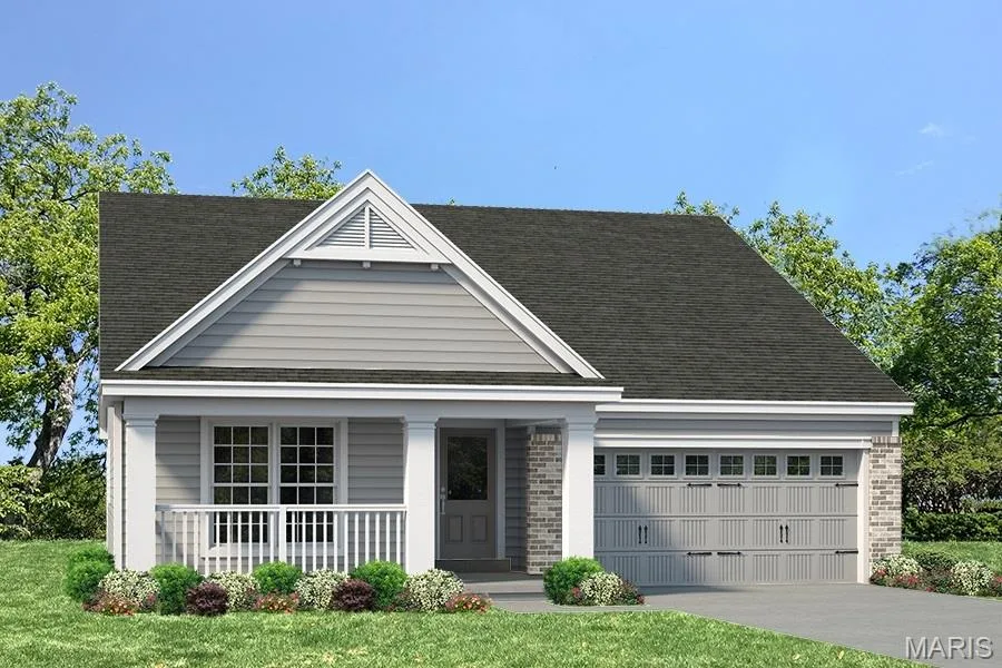Rendering of Front Elevation — 1 TBB Whitehall Pointe @ Brightleaf Manor Villas, Wildwood, MO 63038