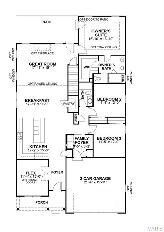 Floor plan — 366 Strawberry Grove Drive, O'Fallon, MO 63376
