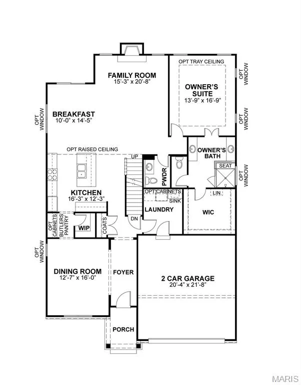 First floor plan — 369 Strawberry Grove Drive, O'Fallon, MO 63376