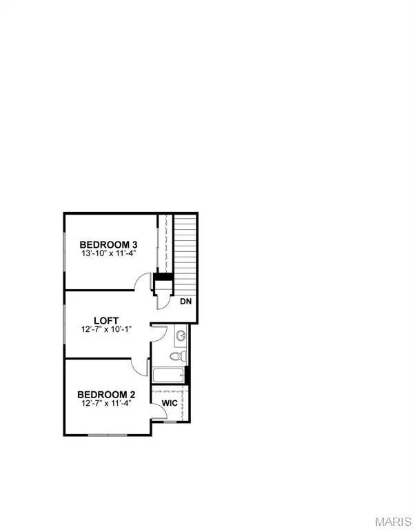 Second floor plan — 369 Strawberry Grove Drive, O'Fallon, MO 63376