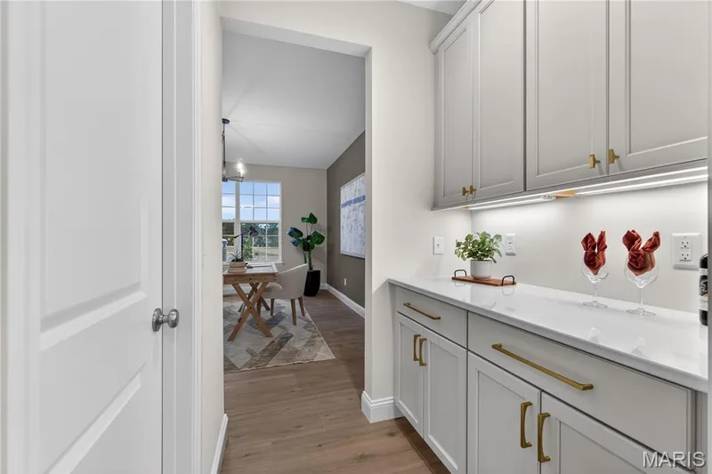 Butlers pantry and walk-in pantry — 369 Strawberry Grove Drive, O'Fallon, MO 63376