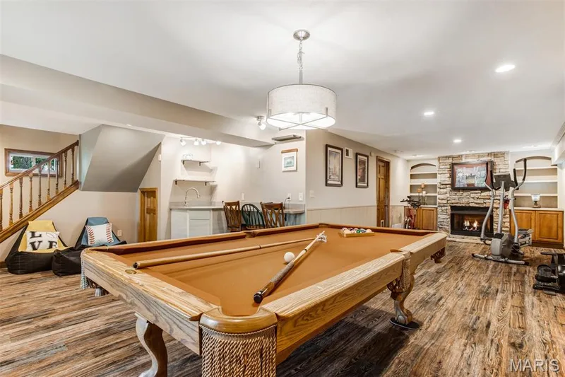 Pool table is included in home sale — 51 Nordic Lane, Defiance, MO 63341