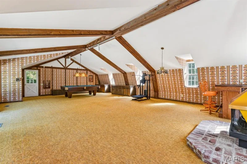 Pool party-central! Spacious 38ft x 24ft rec room overlooks the salt-water pool. — 2333 Ossenfort Road, Wildwood, MO 63038