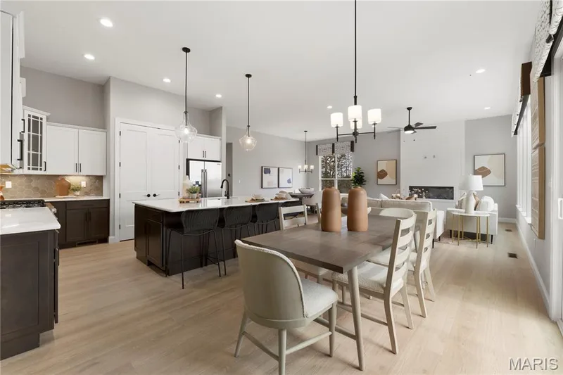 Breakfast area with view of Kitchen area — 325 Healthy Way, St Charles, MO 63304
