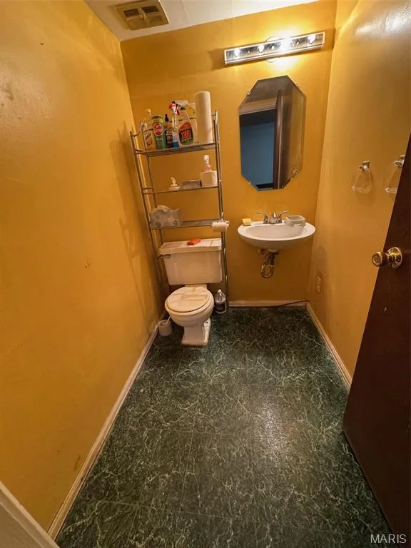 lower level half bath — 13573 Coliseum Drive, Chesterfield, MO 63017