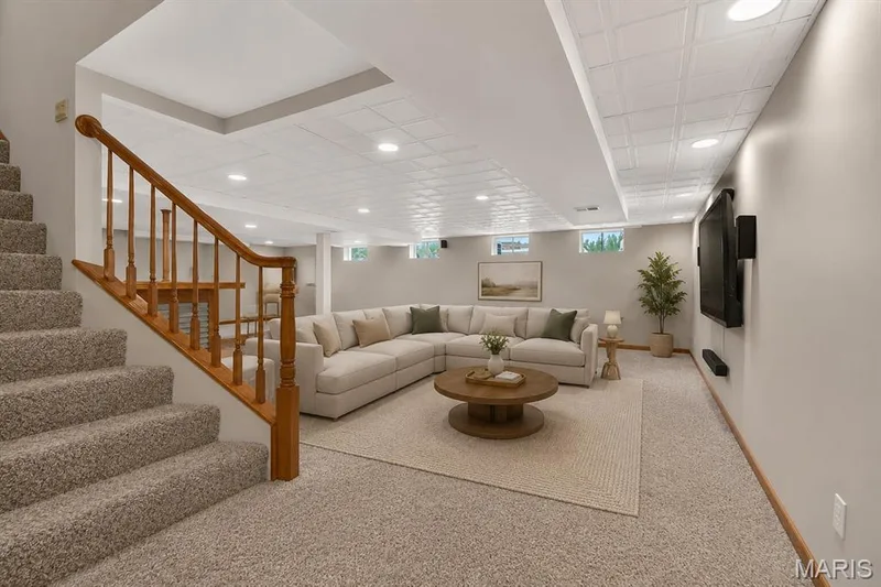 Basement - Virtually Staged — 371 Galahad Court, Weldon Spring, MO 63304