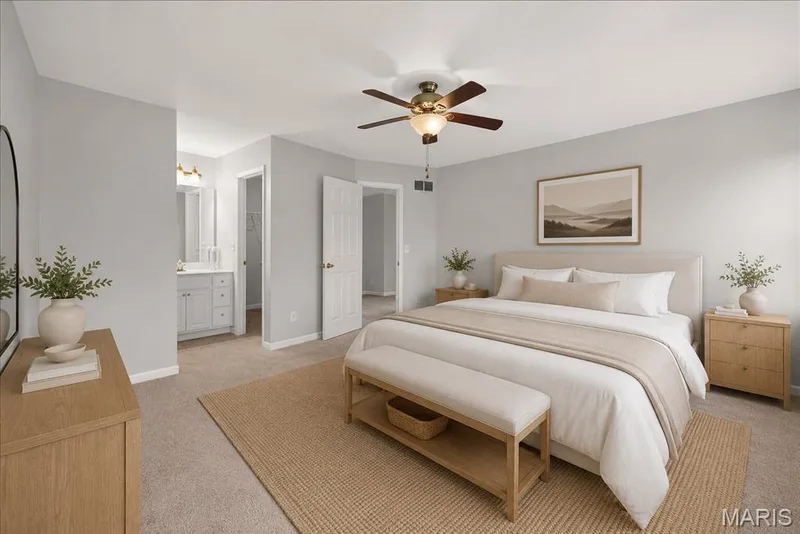 Bedroom #1 - Virtually Staged — 371 Galahad Court, Weldon Spring, MO 63304