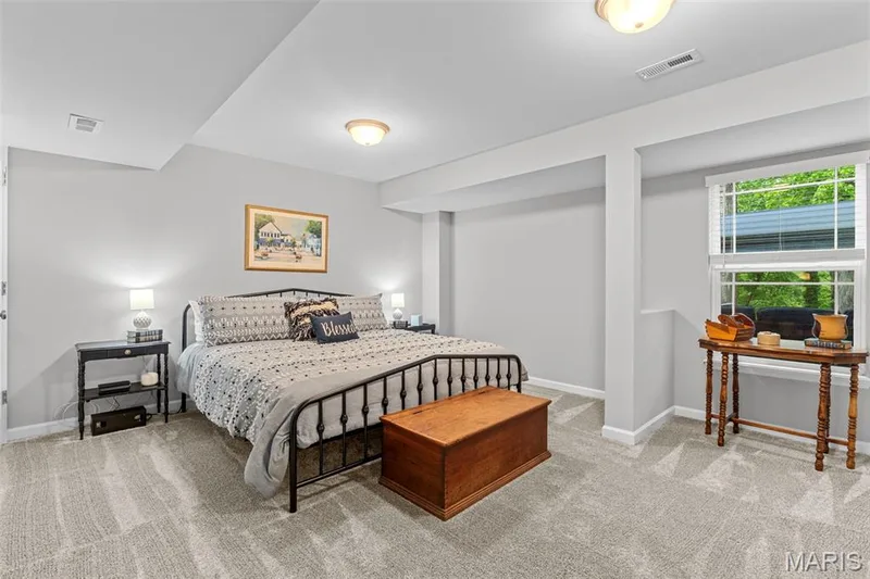 Lower level 4th Bedroom is spacious — 1010 Timber Bluff Drive, Wentzville, MO 63385