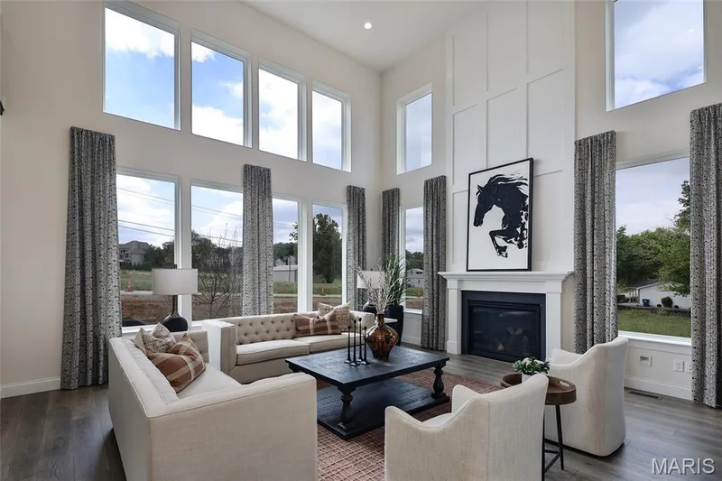 Great Room with Gas Fireplace — 128 Cedarstone Drive, Dardenne Prairie, MO 63368