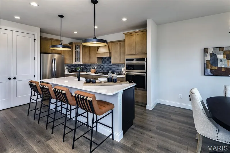 View of Kitchen and Island — 128 Cedarstone Drive, Dardenne Prairie, MO 63368