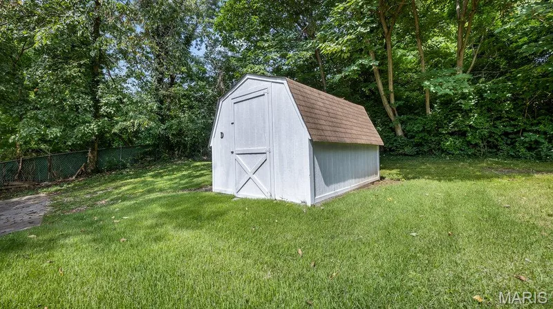 Shed has an access door on each side and a wall down the middle. Each Unit gets half of the shed with their own private access. — 36 Lee Drive #C & D, St Charles, MO 63301
