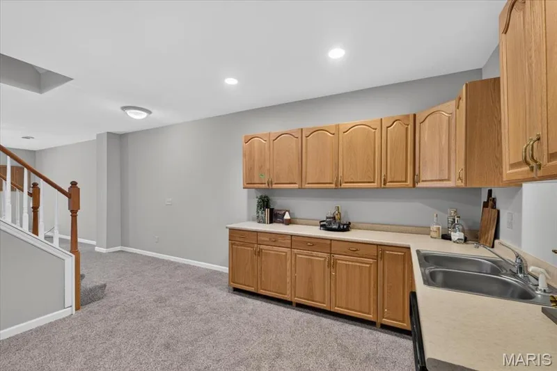 Lower Level Kitchenette — 17619 Bridgeway Drive, Chesterfield, MO 63005