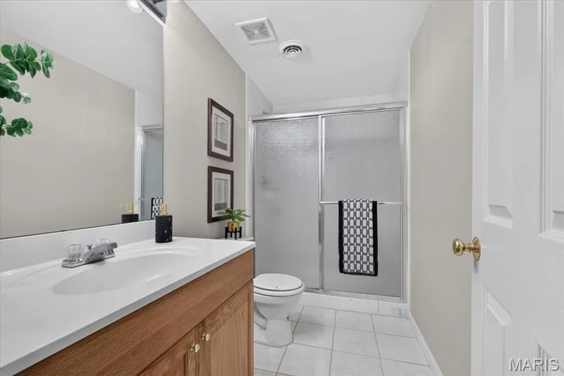 Full Bath Lower Level — 17619 Bridgeway Drive, Chesterfield, MO 63005