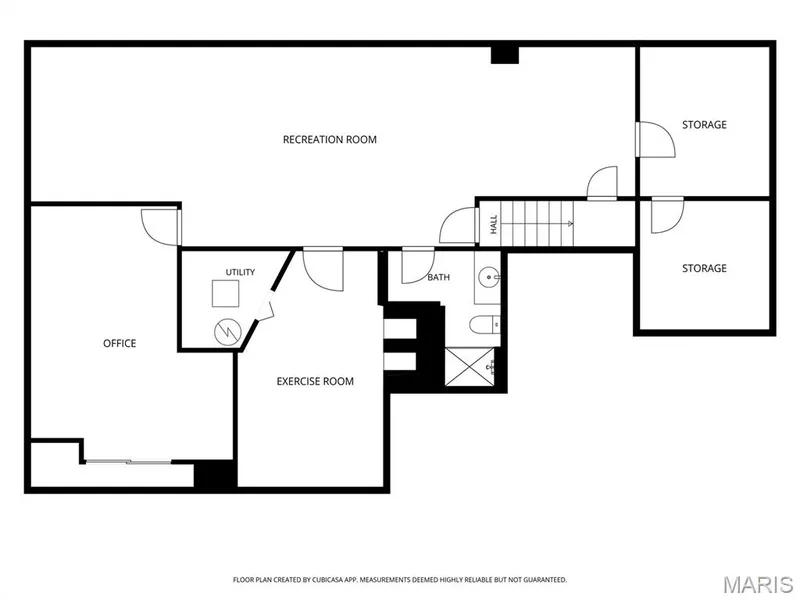 Lower Level Floor Plan — 619 Green Tree Meadows Drive, Lake St. Louis, MO 63367