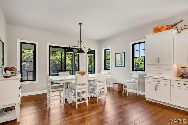 Dining area at the back of the home - slider leads out to the Screened Porch — 4444 Augusta Shores Drive, Augusta, MO 63332