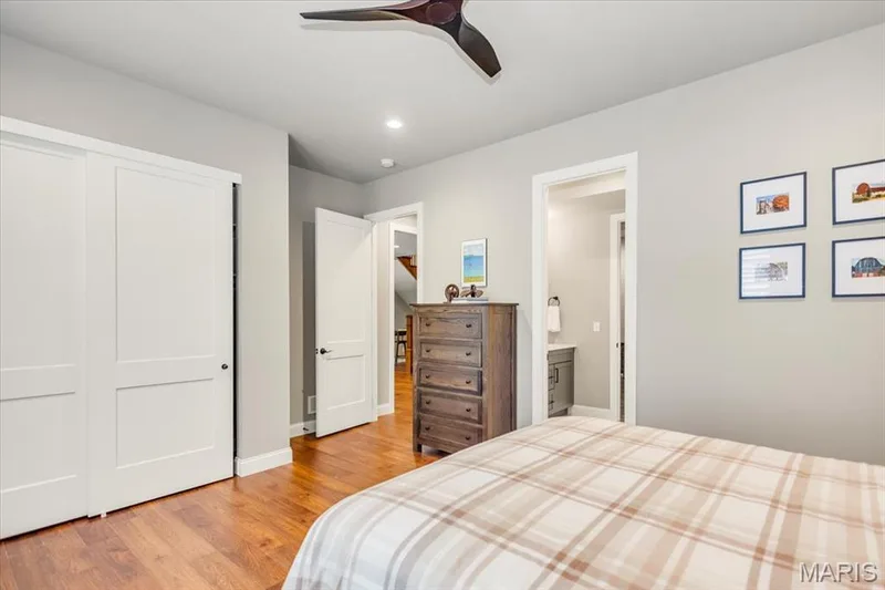 One of the LL bedrooms that share a jack and jill bathroom — 4444 Augusta Shores Drive, Augusta, MO 63332