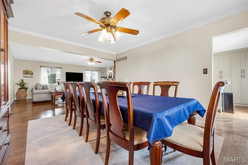 Dining Room flows right into the living room. So perfect for entertaining! — 16 La Rochelle Court, Lake St. Louis, MO 63367