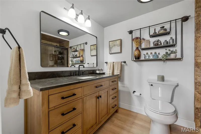 Bathroom #3 remodeled including a soap stone countertop — 16 La Rochelle Court, Lake St. Louis, MO 63367