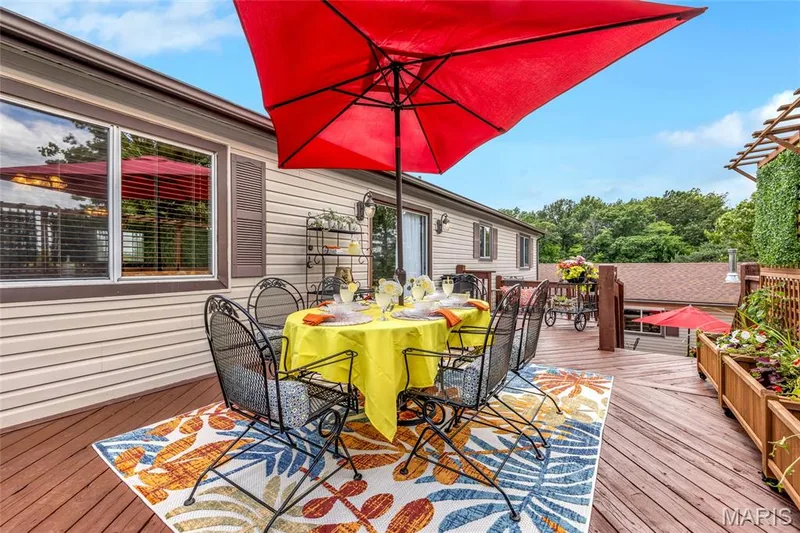 Deck with lots of entertaining space! — 16 La Rochelle Court, Lake St. Louis, MO 63367