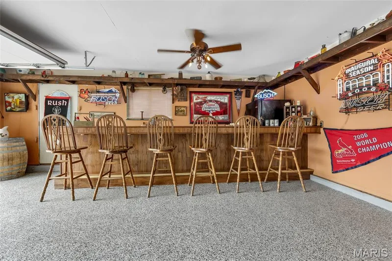 Here's your bar, man cave, & workshop with tons of storage including 2 separate attic storage areas! — 16 La Rochelle Court, Lake St. Louis, MO 63367