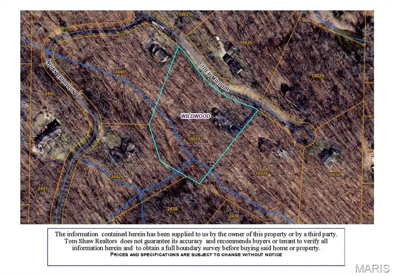 Aerial — 18024 Cider Mill Drive, Wildwood, MO 63038