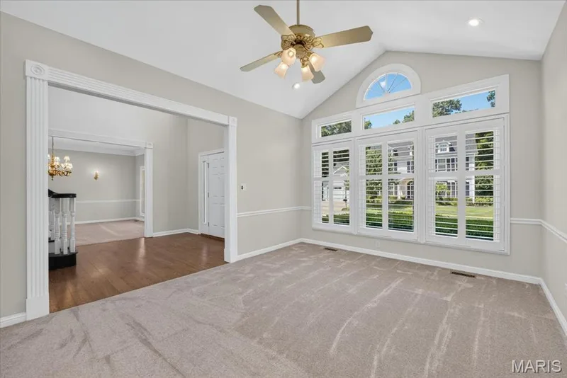 View in LR to large front window — 16557 Baxter Forest Ridge Drive, Chesterfield, MO 63005
