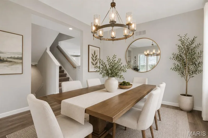 Virtually staged dining room! — 542 Derby Terrace Circle, Dardenne Prairie, MO 63368