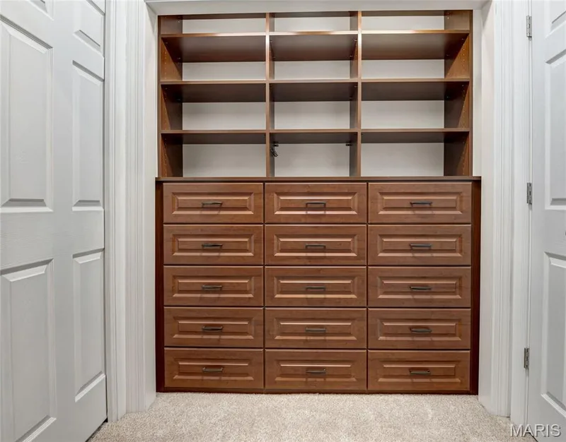 Half of the primary closet — 2154 White Lane Drive, Chesterfield, MO 63017