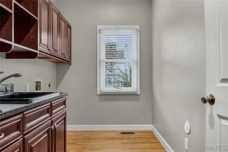 Laundry room with both Gas and electric hookups — 2154 White Lane Drive, Chesterfield, MO 63017