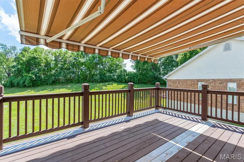 Deck of main floor living area. — 6 Country Bluff Court, St Charles, MO 63301