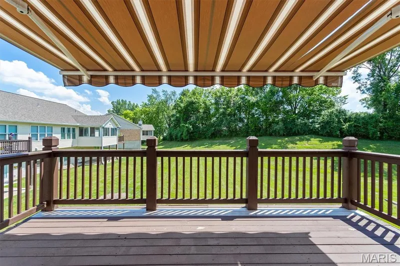 Deck has pull-out awning. — 6 Country Bluff Court, St Charles, MO 63301
